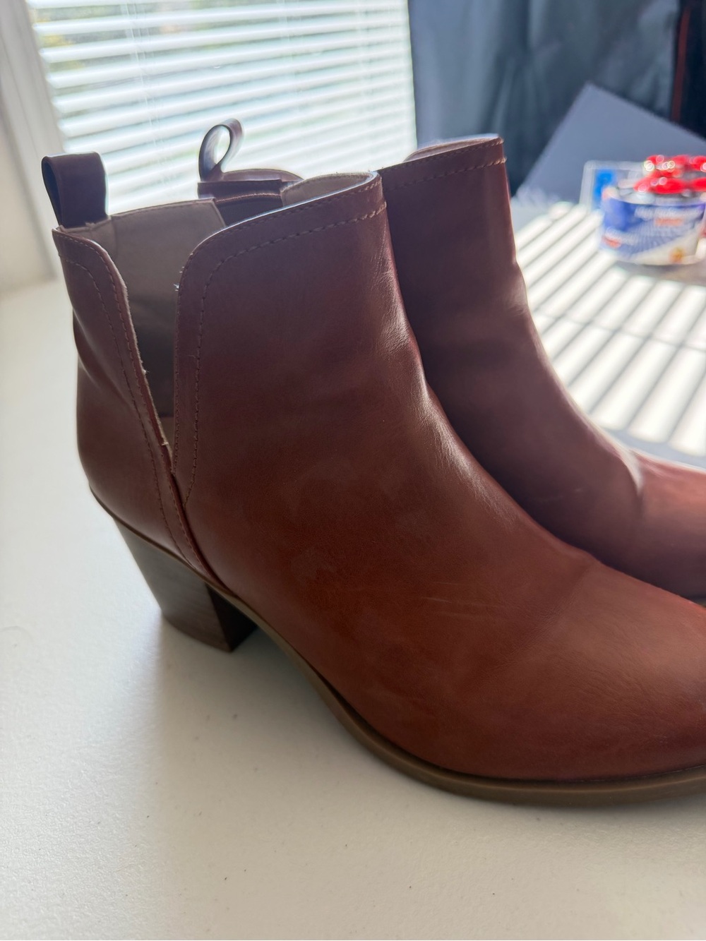 Women's Brown Leather Ankle Boots - Classic Chelsea Style